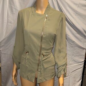 Suzy Shier Olive Utility Jacket